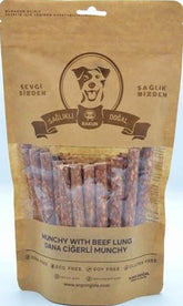 Rakun Munchy Dana Etli ve Ciğerli İnce Çubuk Köpek Ödül Maması 12 cm 40' lı Paket (Yeni)